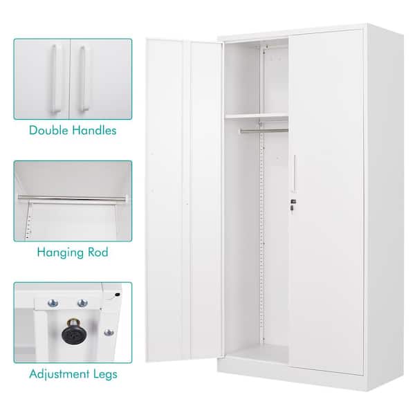 Storage Closets with Curtain Shopping Bag Long Handle Portable