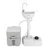 VINGLI 40.1 in. Portable Sink Hand Washing Station and 5.3 Gal. Flushing Toile Combo HD-VL-G89000679