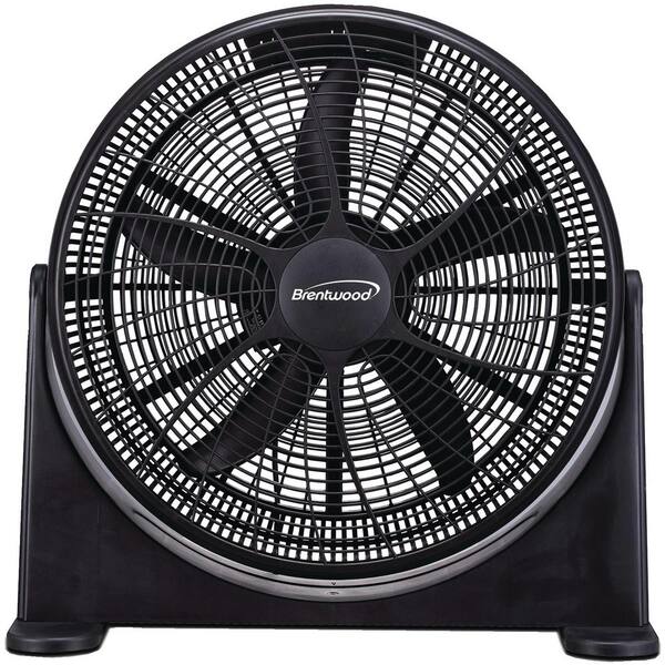 Brentwood 20 in. 3Speed HighVelocity Floor Fan 98595718M The Home Depot