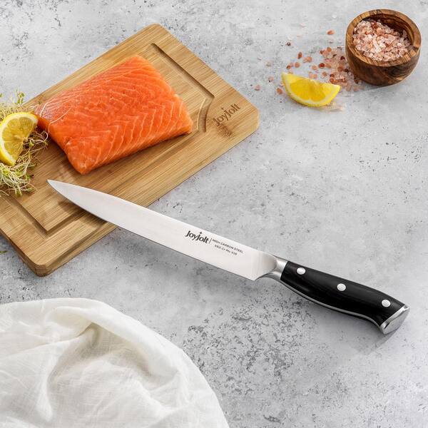 JoyJolt 8-in Chef Knife High Carbon Steel Kitchen Knife, Set of 1