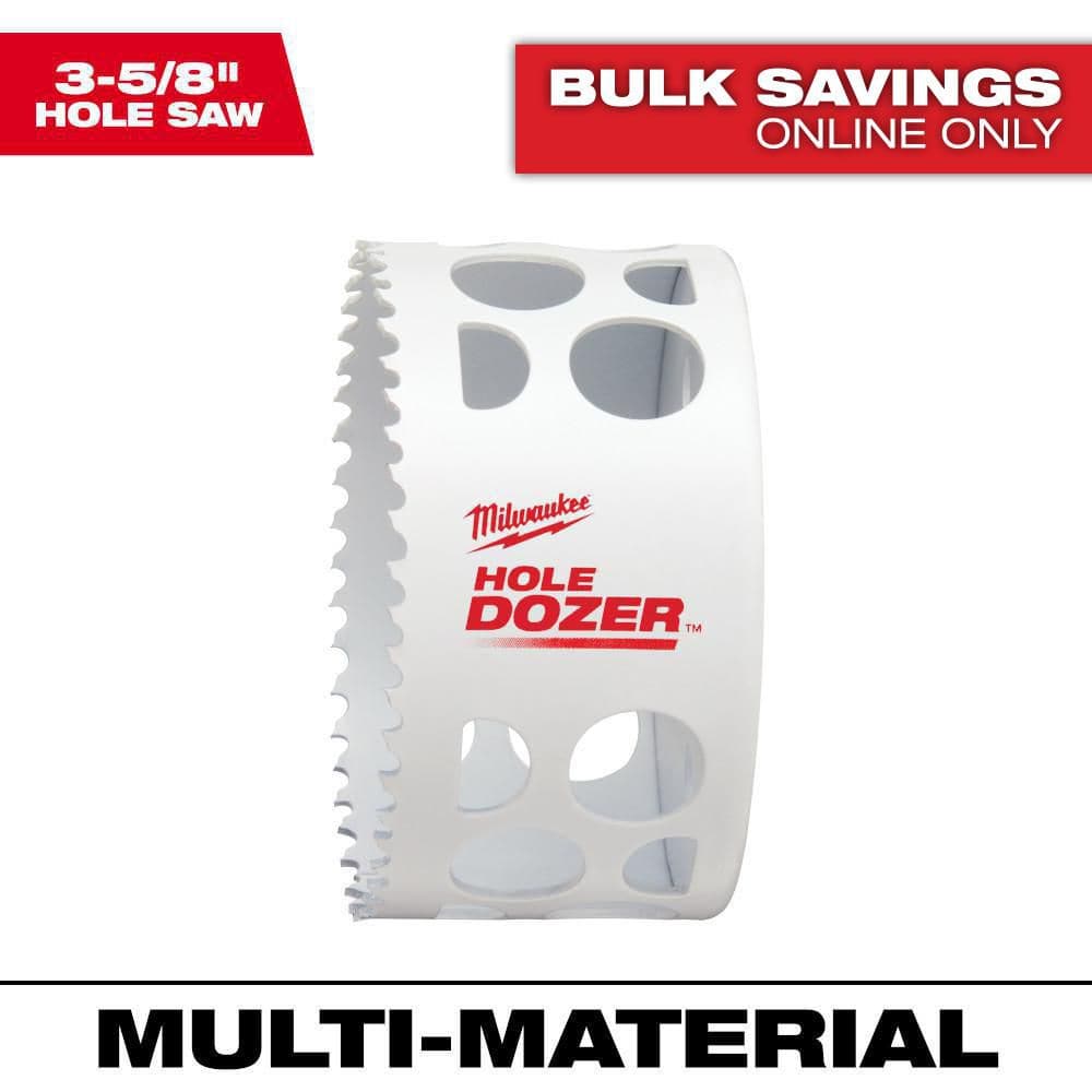 Milwaukee 3-5/8 in. Hole Dozer Bi-Metal Hole Saw 49-56-9642 - The