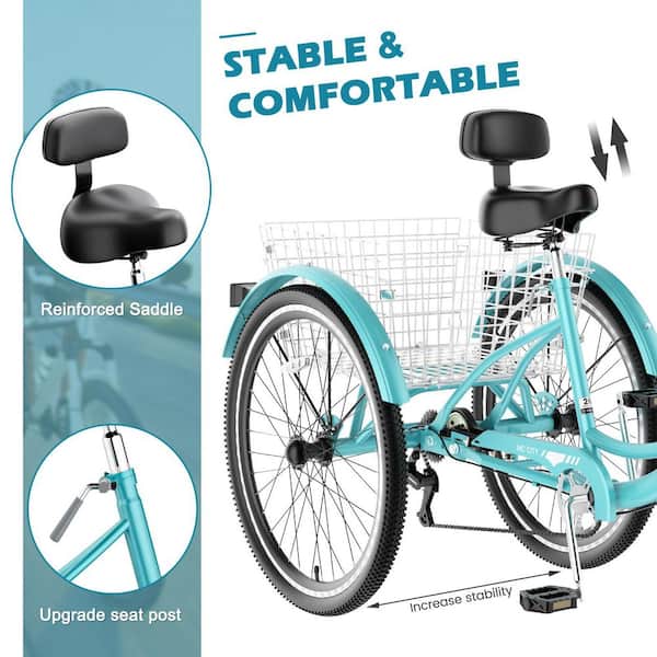 20 inch 3 wheel bicycle Electric Folding Mobility Tricycle Liberty Trike 20" Teal + Extra Charger LibertyTrike three Electric bike etrike and hit the road Viribus 20 inch Folding Adult