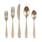 Maraca Champagne Satin 18/0 20-Piece Flatware Set (Service for 4)