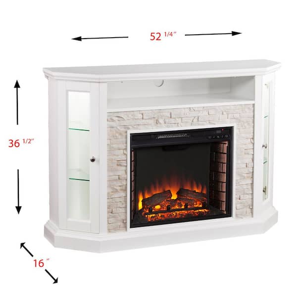 Bellingham 52.25 in. W Corner Convertible Media Electric Fireplace