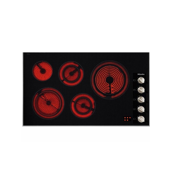 Miele 36 in. Electric Cooktop (208v) in Stainless Steel with 5 Cooking