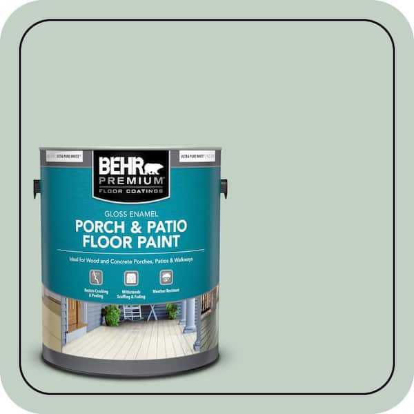 1 gal. #PPU11-13 Frosted Jade Gloss Enamel Interior/Exterior Porch and Patio Floor Paint