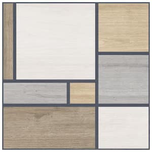 Llama Mondrian 25-5/8 in. x 25-5/8 in. Porcelain Floor and Wall Tile (13.83 sq. ft./Case)