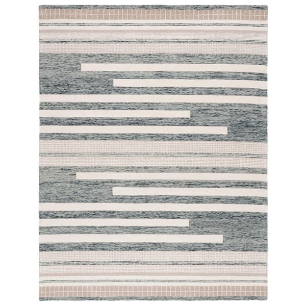 Fifth Avenue 8 ft. x 10 ft. Charcoal/Ivory Abstract Geometric Area Rug