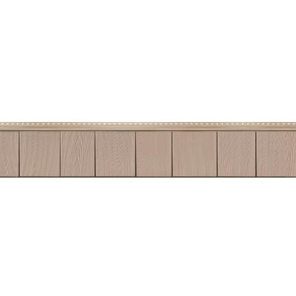 8-1/2 in. x 60-3/4 in. Harvest Shade Engineered Rigid PVC Shingle Panel 7.5 in. Exposure (32 per Box)