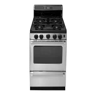 ProSeries 20 in. 2.42 cu. ft. Freestanding Gas Range with Sealed Burners in Stainless Steel