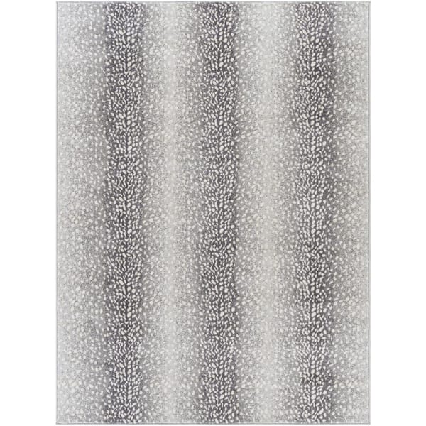 Livabliss Pablo Light Gray/Cream 6 ft. 7 in. x 9 ft. Area Rug