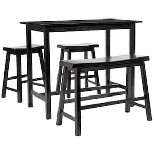 Ronin 4-Piece Black Bar Table Set