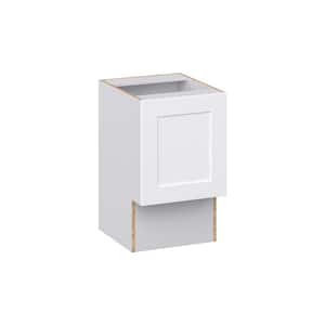 Wallace Painted Warm White Shaker Assembled 18 in. W x 30 in. H x 21 in. D Accessible ADA Vanity Base Kitchen Cabinet