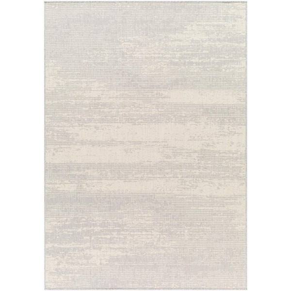 Livabliss Ravello Cream Abstract 8 ft. x 10 ft. Indoor/Outdoor Area Rug