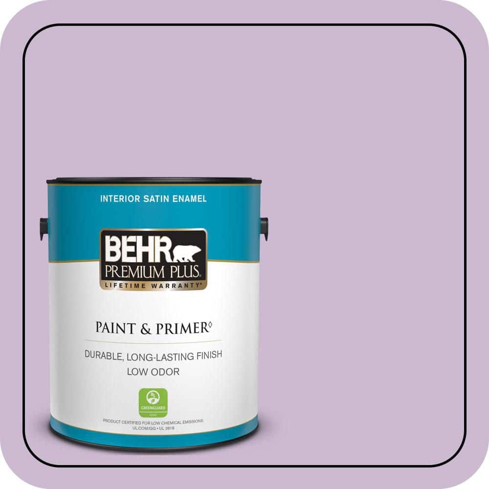 1 gal. #660C-3 Sweet Petal Satin Enamel Low Odor Interior Paint & Primer price history on PriceWatchPro