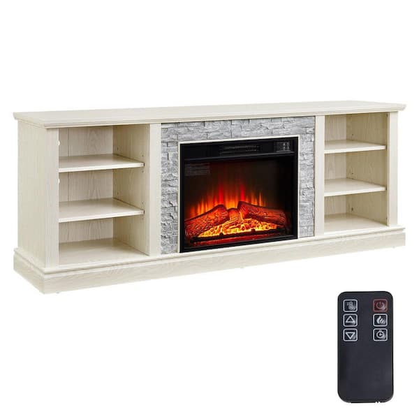 ToolCat 70 in. Freestanding Electric Fireplace TV Stand with