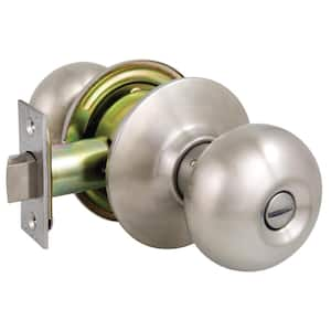 2010 Series GR2 Privacy Bed/Bath Plymouth Door Knob US32D 2-3/8 in. Backset