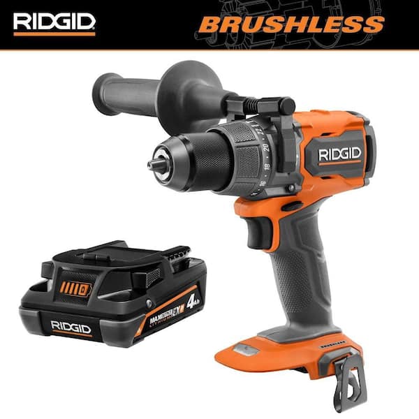 18V Brushless Cordless 1/2 in. High Torque Hammer Drill/Driver with 18V 4.0 Ah MAX Output EXP Lithium-Ion Battery