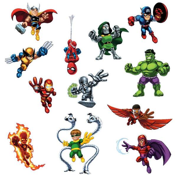 Fathead Assorted Sized Super Hero Squad Wall Decals