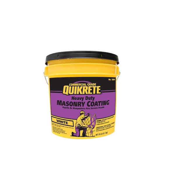 Quikrete 20 lb. White Masonry Concrete Block and Stucco Coating
