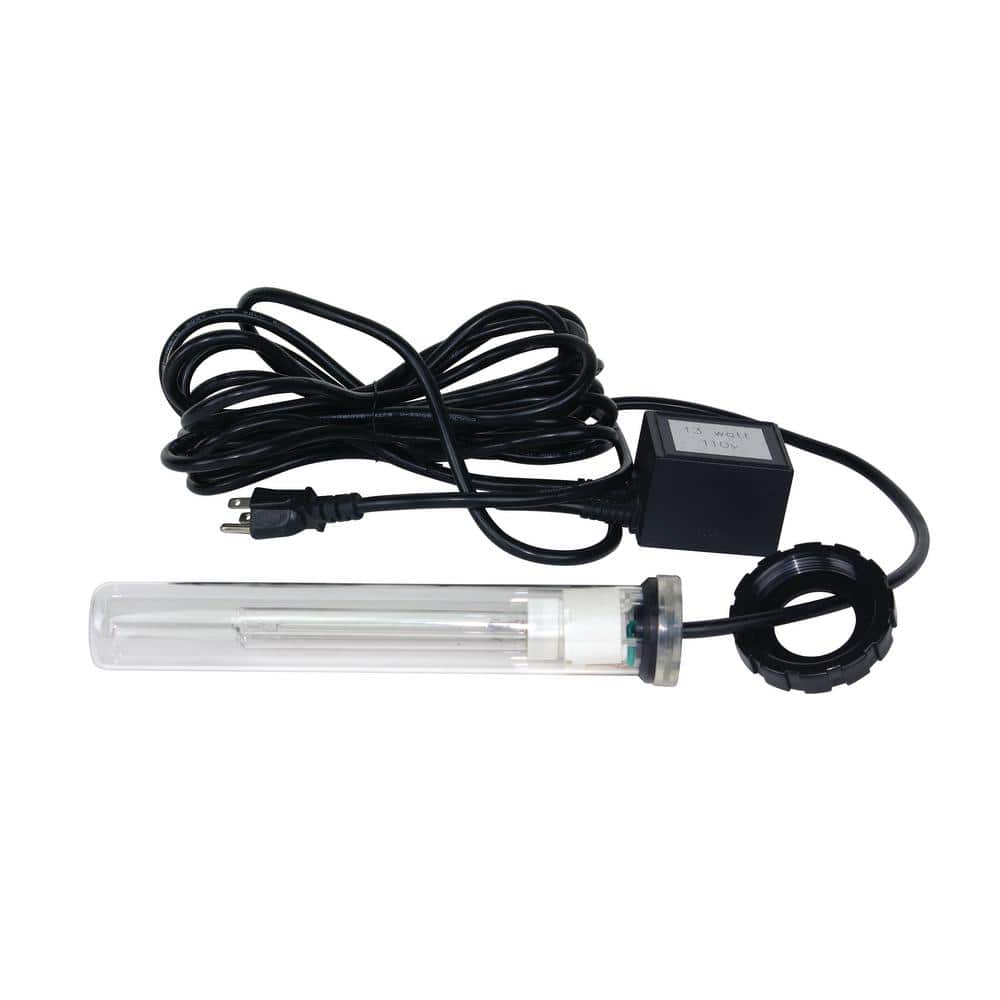 All-in-One Black Submersible Pond Filter with UV Light