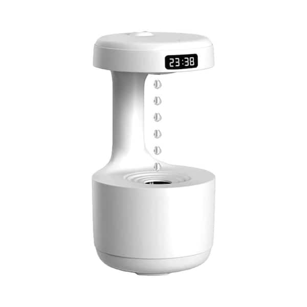 Etokfoks 0.21 Gal. Anti-Gravity Air Humidifier Water Drop Aromatherapy with Clockwork Drip Diffuser, Levitating Drip in White