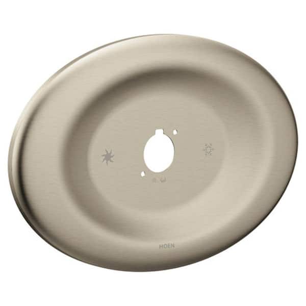 Eva 12-13/16 in. Metal Shower Escutcheon in Brushed Nickel