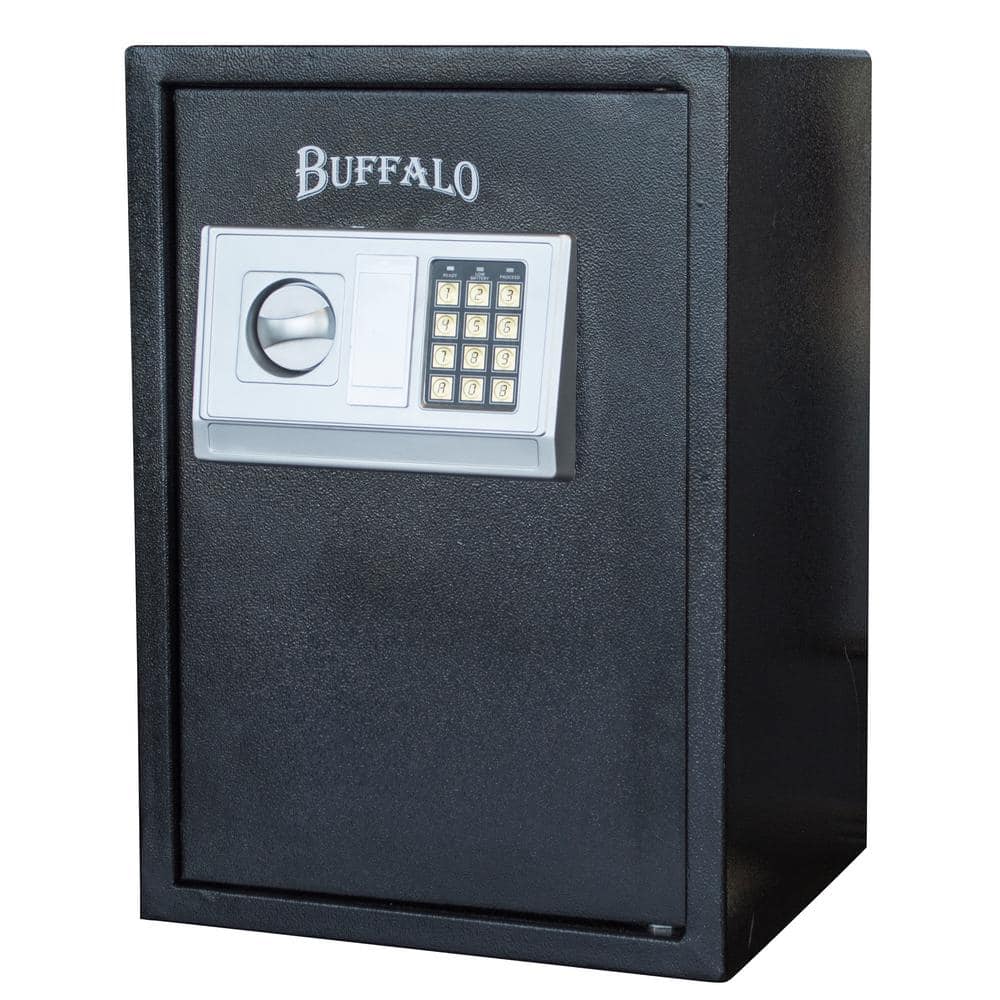 BUFFALO 1.5 cu. ft. Floor Safe with Electronic Lock in Black 807547