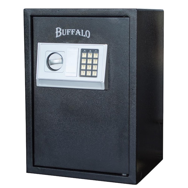 BUFFALO 1.5 cu. ft. Floor Safe with Electronic Lock in Black