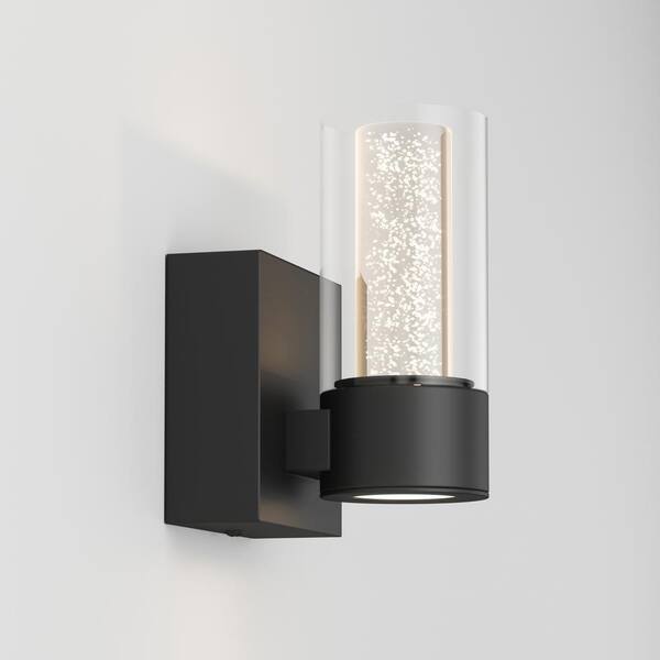 Chrome LED Sconce with Bubble Glass VAN1-RT Artika Essence 4.3 in 