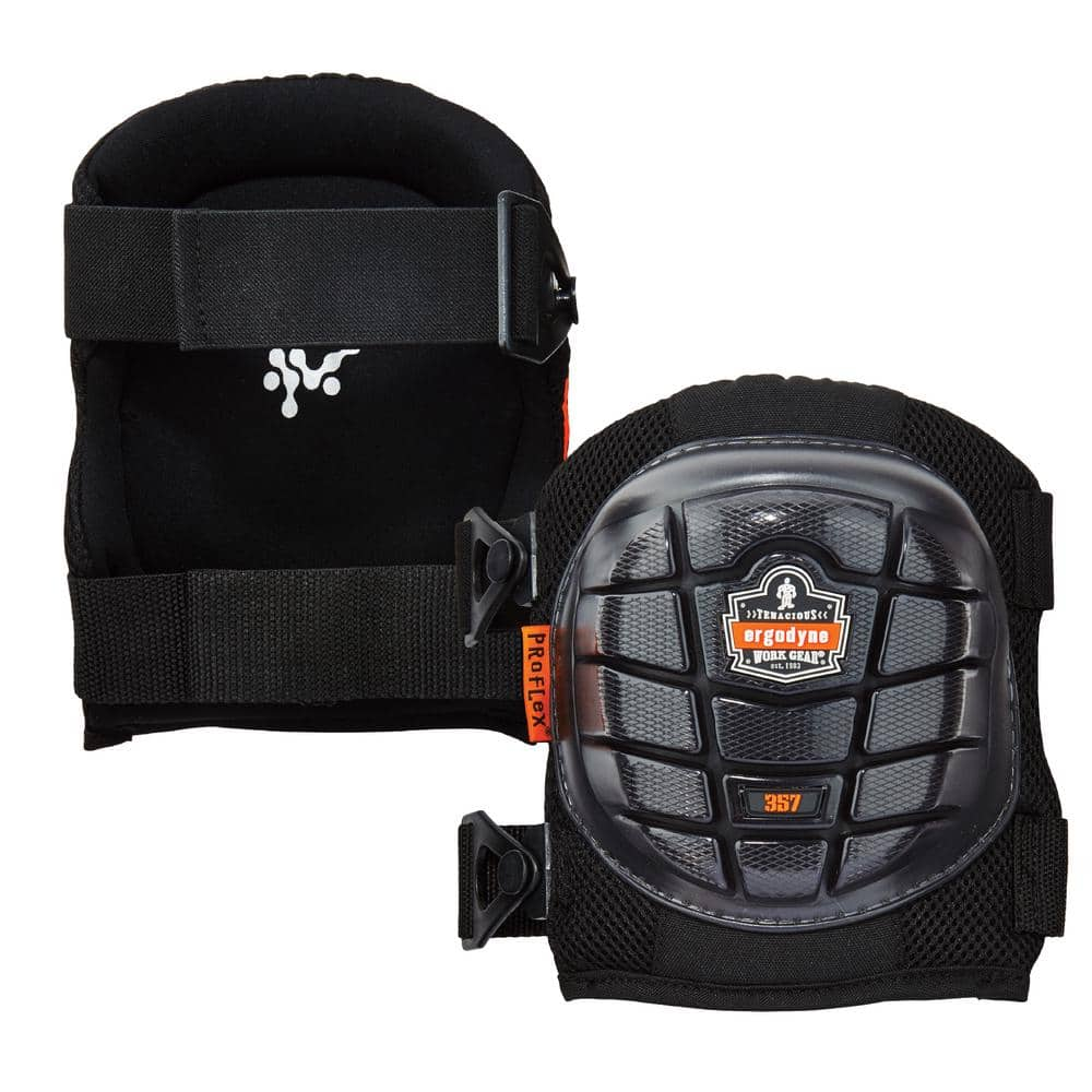 Ergodyne Black Short Cap Lightweight Gel Knee Pads