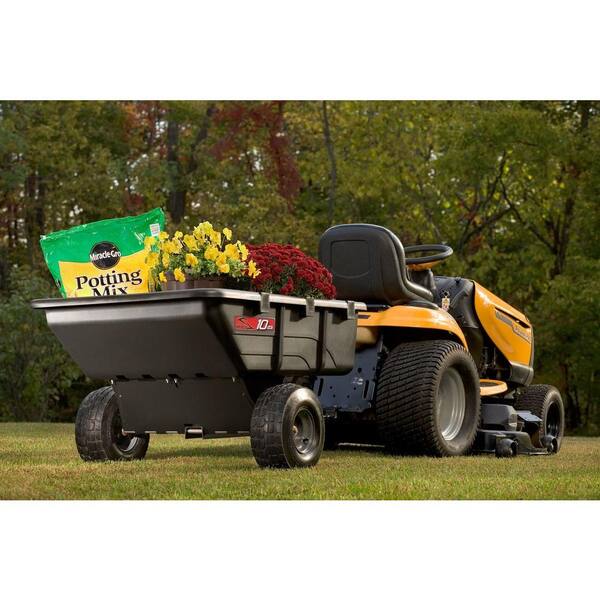 650 lb Brinly-Hardy Poly Utility Cart 10 cu Load Capacity Steel Frame ft 