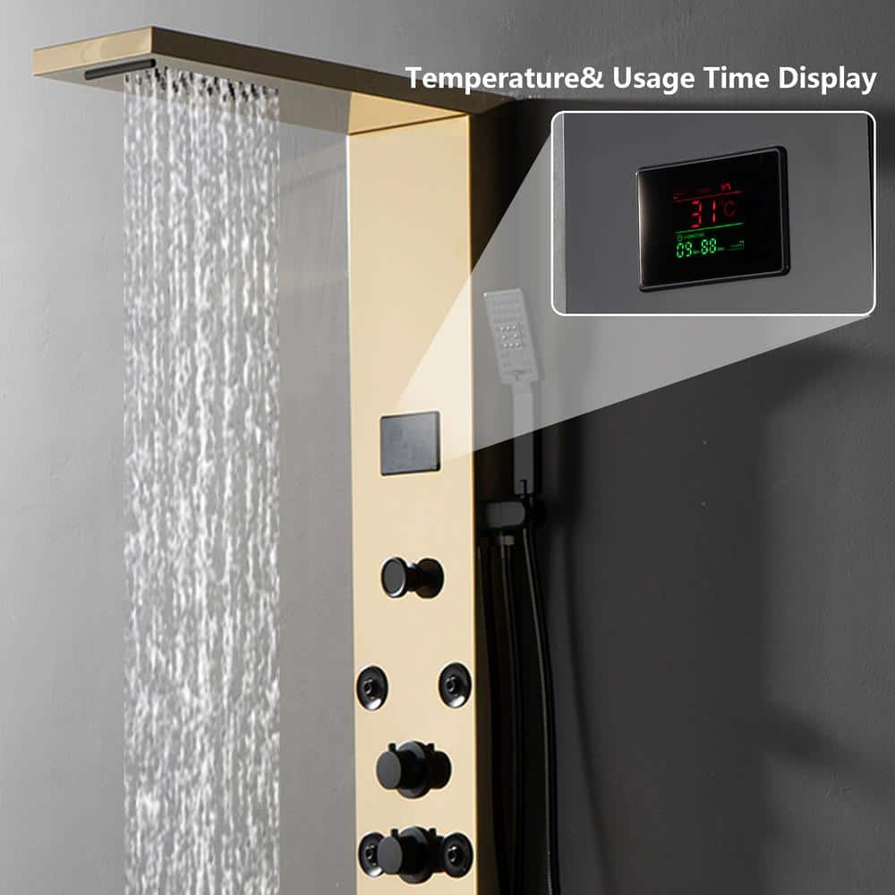 57.99'' Shower Panel with Fixed Shower Head