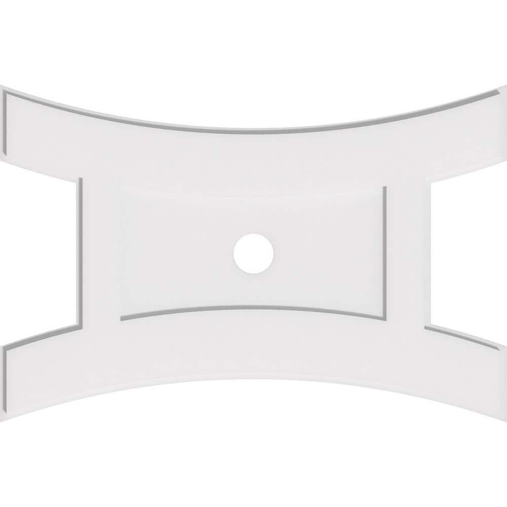 Haven 38" White PVC Contemporary Ceiling Medallion