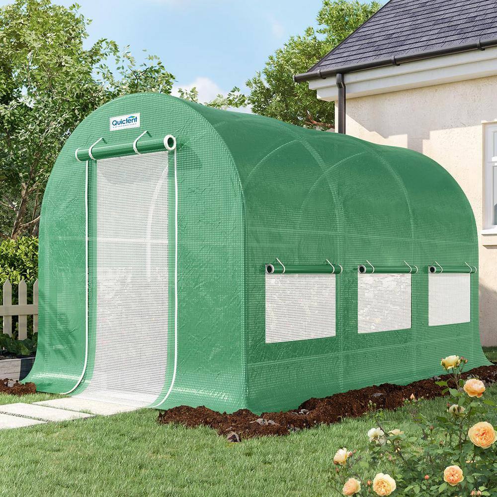 12 ft. x 7 ft. x 7 ft. Walk-in Greenhouse for Outdoors,Portable Winter Hot 