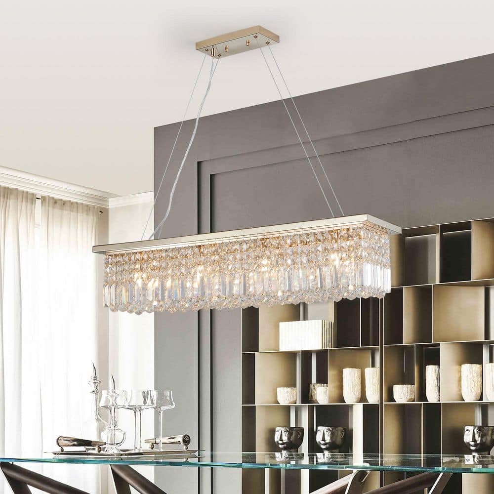 39 in 8-light Luxury Gold Chandelier Large Ceiling Lighting for Living Room Dining Light Fixture Dining Room Kitchen price history on PriceWatchPro