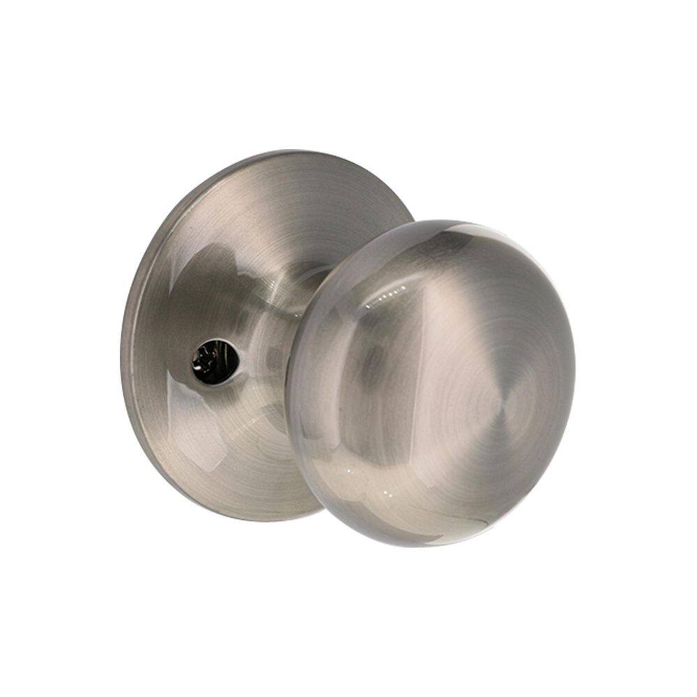Round Satin Nickel Dummy Door Knob