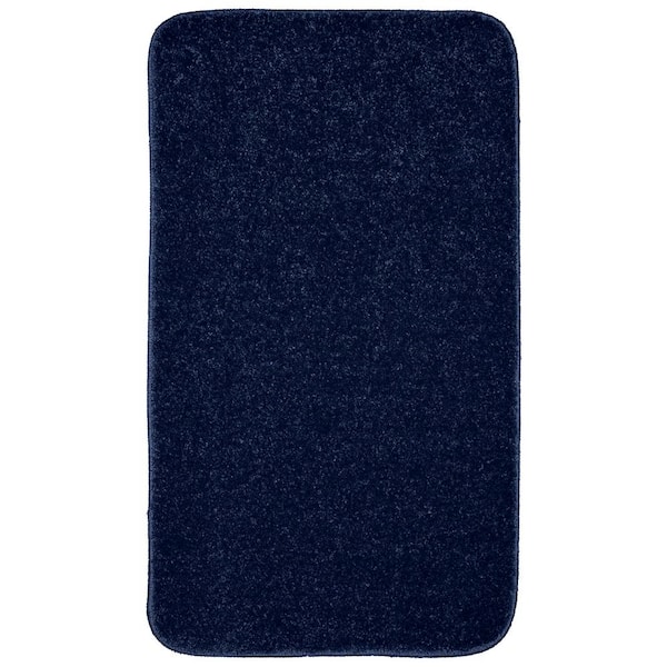 Home Decorators Collection Eloquence Navy 20 in. x 34 in. Nylon