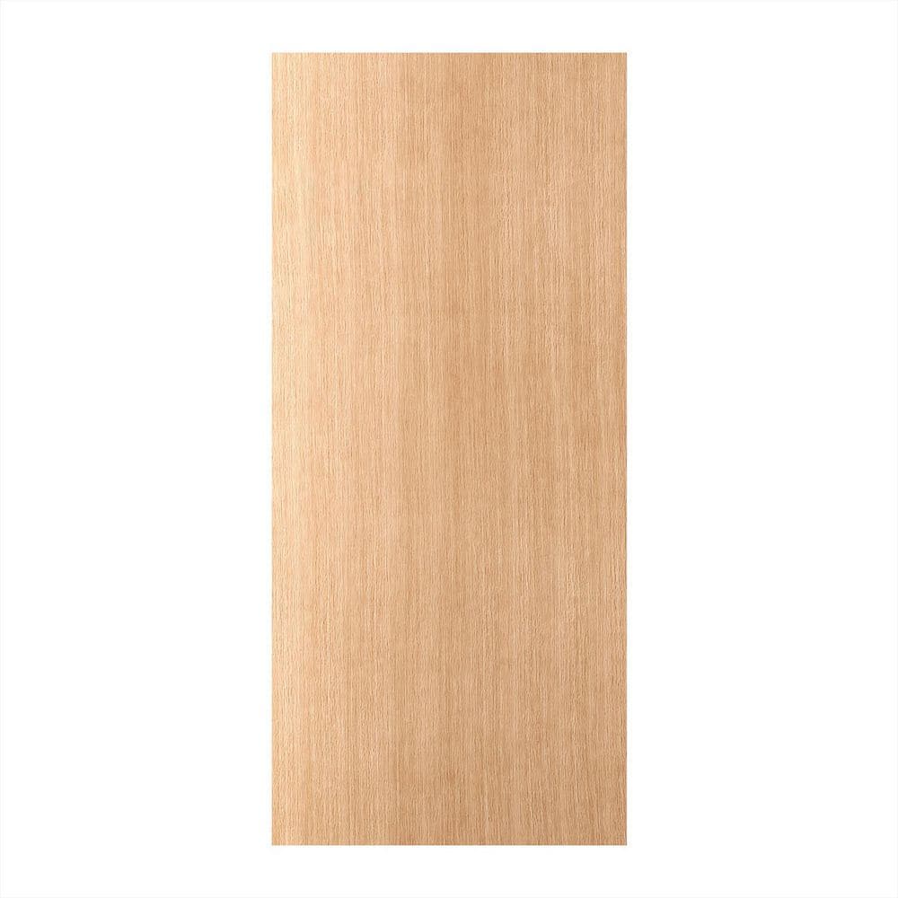 Leon 36 in. x 80 in. Universal/Reversible White Oak Unfinished Wood Front Door Slab price history on PriceWatchPro