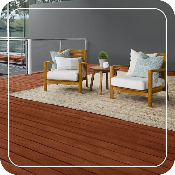 1 Gal. #ST-330 Redwood Semi-Transparent Penetrating Oil-Based Exterior Waterproofing Wood Stain