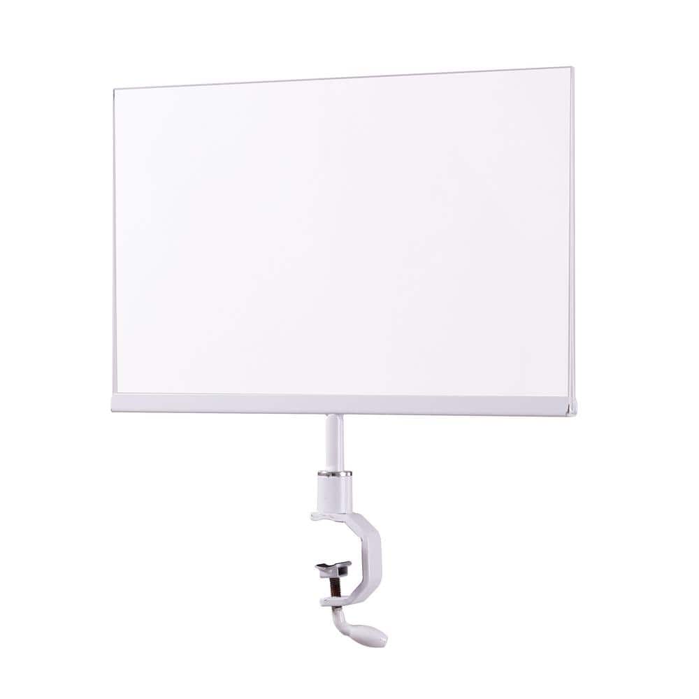 Pipeline 11 in. W x 7 in. H Gloss White Sign Holder with Stem Mount (24-Pac