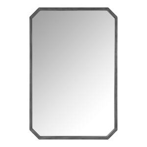 Medium Octagonal Silver Beveled Glass Classic Accent Mirror (36 in. H x 24 in. W)