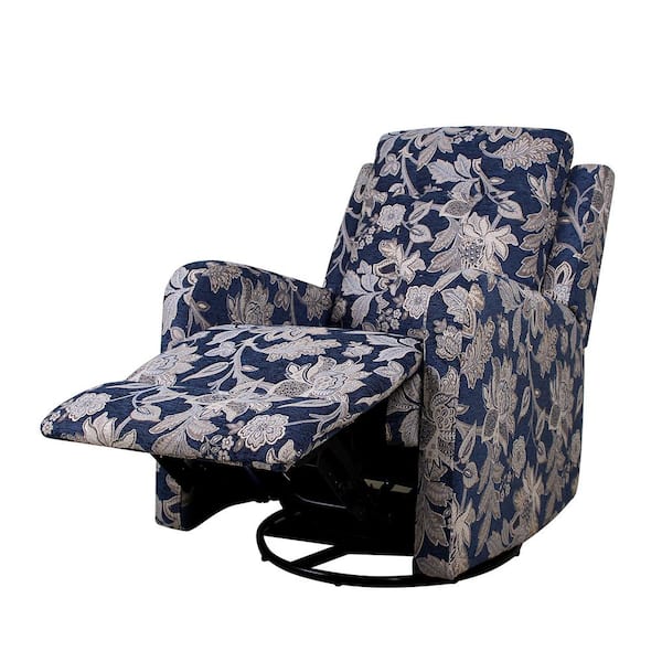 JAYDEN CREATION Bernd Transitional Floral Wingback Manual Swivel Rocker  Recliner with Metal Base set of 2 - Floral RCHD0628-FLORAL-S2 - The Home  Depot