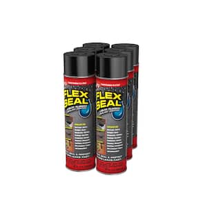 14 oz. Black Aerosol Liquid Rubber Sealant Coating Spray Paint (6-Case)