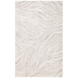 Metro Ivory/Grey 4 ft. x 6 ft. Abstract Gradient Area Rug