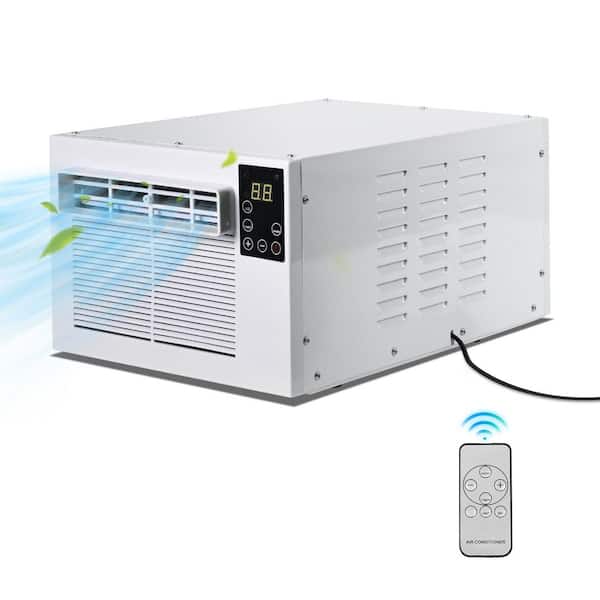 2,500 BTU Portable Air Conditioner Cools 45 sq.ft. with Dehumidifier and Remote for Tent, Camping and RV in White