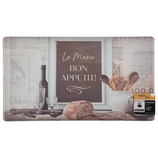 Cloud Comfort Bon Appetit 18 in. x 30 in. Anti-Fatigue Kitchen Mat