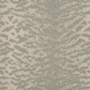 Fearless - Morning Mist - Green 13.2 ft. 36 oz. Wool Pattern Installed Carpet