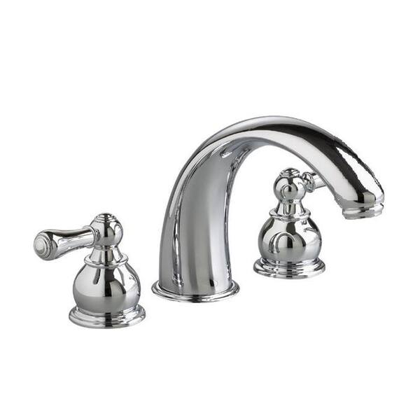 American Standard Hampton 2-Handle Deck-Mount Roman Tub Faucet Trim Kit with Crescent Spout in Polished Chrome (Valve Sold Separately)