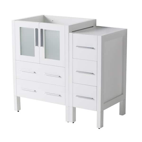 Torino 36 in. Modern Bathroom Vanity Cabinet Only in White